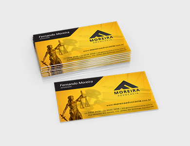 Cartão de Visita Couchê 250g Verniz Total Frente 9x5cm - 4x1 - 250 unid