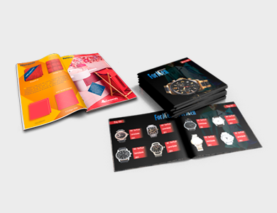 Manuais e Catálogos Horizontal Couchê 120g Verniz Total Frente e Verso 20x15cm 16 Páginas - 4x4 - 1000 unid