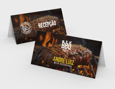 Display de Mesa com Arte Variável Tipo A em PVC 0,5mm Cristal Frente e Verso 26,7x11,4cm - 4x0 - 1 unid