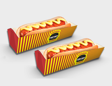 Embalagem para Cachorro Quente/Hot Dog Supremo 300g Sem Verniz 18,5x6x4cm - 4x0 - 250 unid