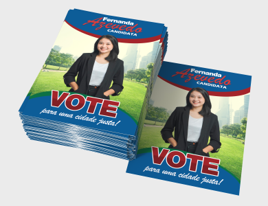 Panfleto Político Couchê 120g Sem Verniz 10x14cm - 4x4 - 500000 unid