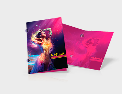 Pasta com Orelha Couchê 250g Verniz Total Frente 31x45cm - 4x0 - 1000 unid